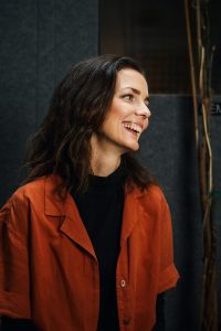 singing teacher smiling