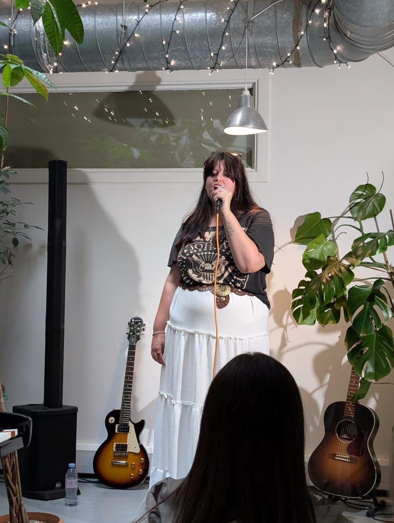 female singing student at City Vocal Coach