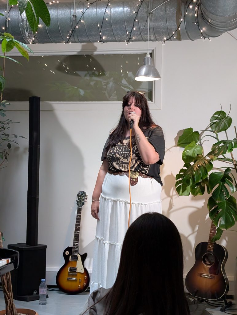 female singing student at City Vocal Coach